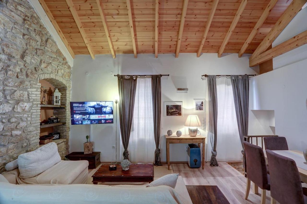 Luminous 2Bd Stone Apt In The Alleys Of Corfu Town 외부 사진